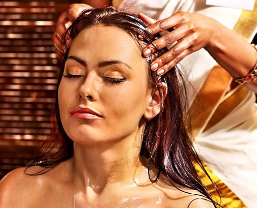Image result for head oil massage